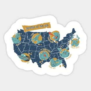 Cryptids of the USA Sticker